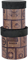 Papier Geschenkverpackung mit Samtdeckel Vintage Design N33843 Papier Geschenkverpackung mit Samtdeckel Vintage Design N33843