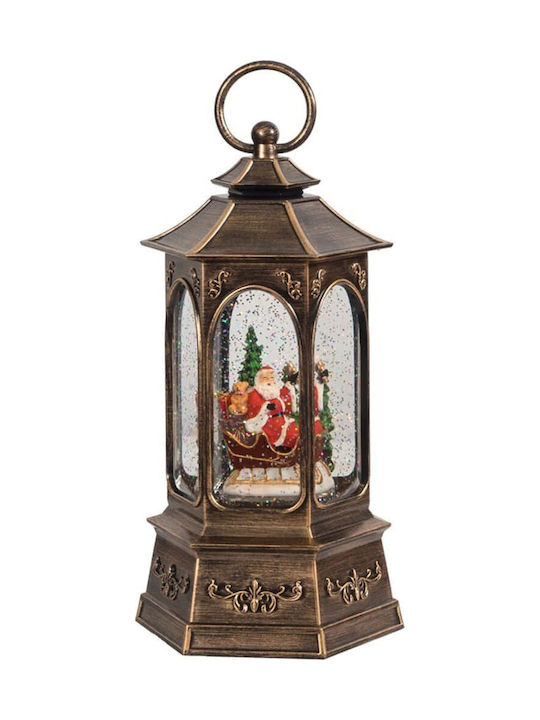 Glob De Zăpadă Decorativ De Crăciun Lumină & Muzică Lanternă 26158 13,5x13,5x26cm Multicolor