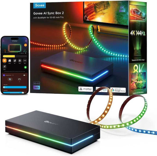 Govee Smart LED Strip Ai Sync Box 2 Wi-Fi TV
