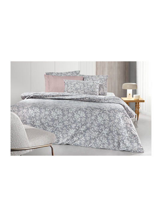 Guy Laroche Sheet Sets Queen Flannel 240x265cm. Odett Gray 4pcs