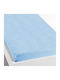 Go Smart Home Sheet King Size with Elastic 180x200+40cm. Light Blue