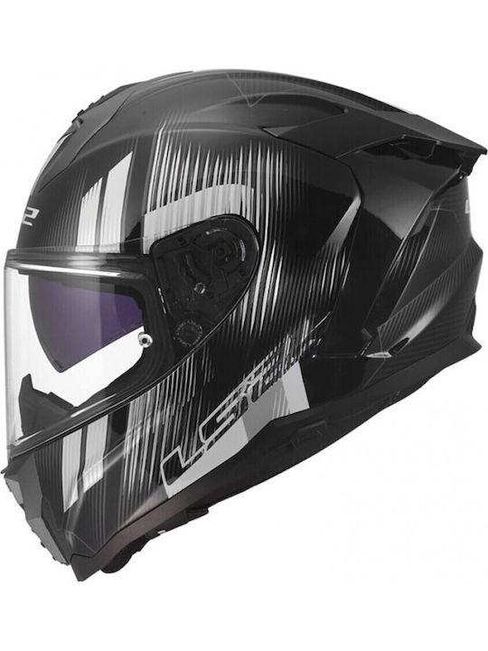 LS2 Challenger II FF817 Nitro Gloss Black/Grey ...