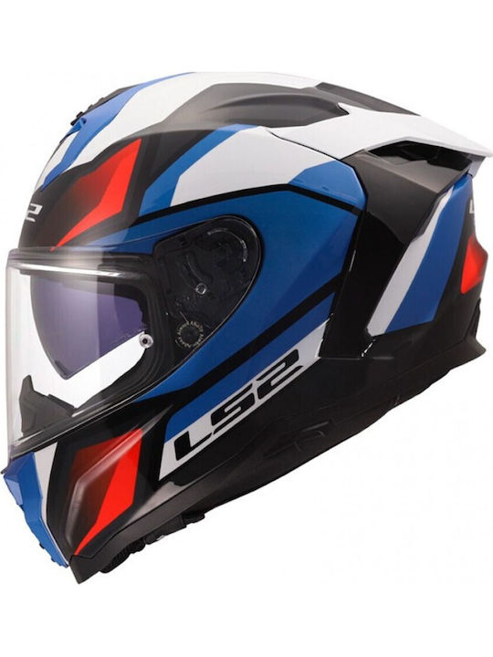 LS2 Challenger II FF817 Viper Gloss White/Blue/...