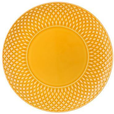 Bordallo Pinheiro Teller Wüste Keramik Gelb 23cm