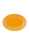 Bordallo Pinheiro Teller Untiefe Oval Keramik Gelb 28x19.7cm