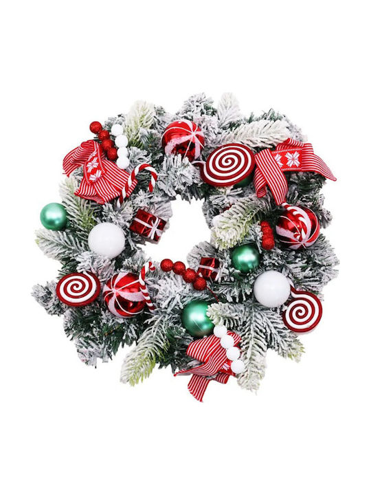 Christmas Wreath Green-Red 30x8cm Gift Voucher 16969