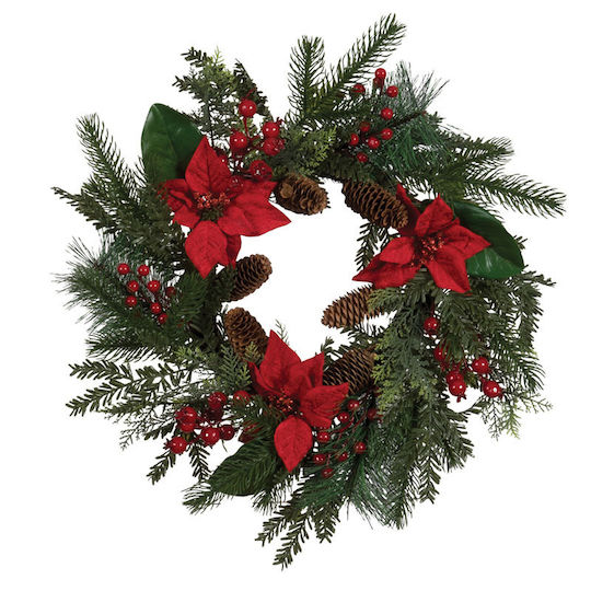 Ln Dekorierter Weihnachtskranz 55cm L-26243