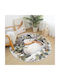 Χριστουγεννιάτικο Χαλί “καρδινάλιος" Imitation Cashmere 150x150cm Ry07-150