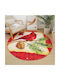 Christmas Rug “Cardinal” Imitation Cashmere 80x80cm Ry06-80