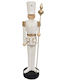 Lianos Decorative Christmas Nutcracker 48cm White