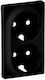 Legrand Valena Life Plate Schuko Socket Double Mat Black 756952