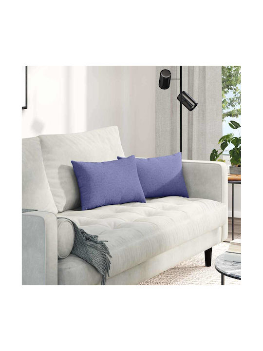 vidaXL Sofa Cushion Blue Denim 30x50cm
