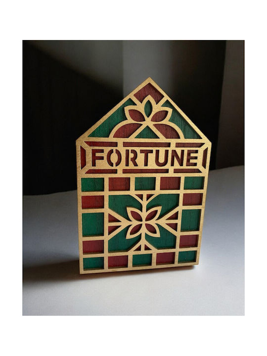 Tabletop Lucky Charm Home Red made of Wood 12x18cm 1pcs