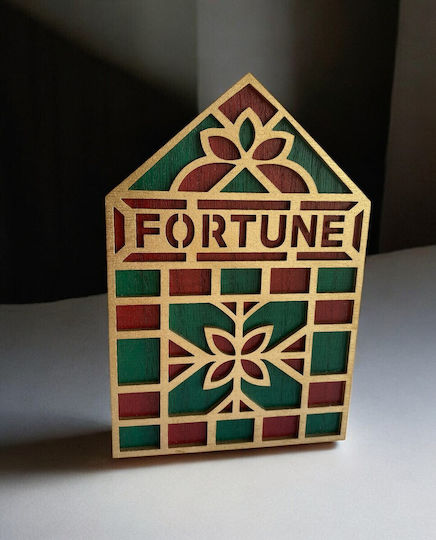 Tabletop Lucky Charm Home Red made of Wood 12x18cm 1pcs
