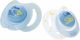 Nuby Orthodontic Pacifiers Silicone Night Blue for 6+ months 2pcs