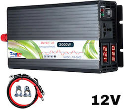 Taggo Car Inverter Pure Sinewave 3000W to Converter 12V DC in 220V AC Taggo Car Inverter Pure Sinewave 3000W to Converter 12V DC in 220V AC