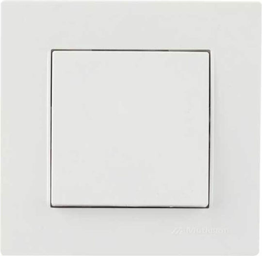 Mutlusan Rita Wall Switch Single with Frame White