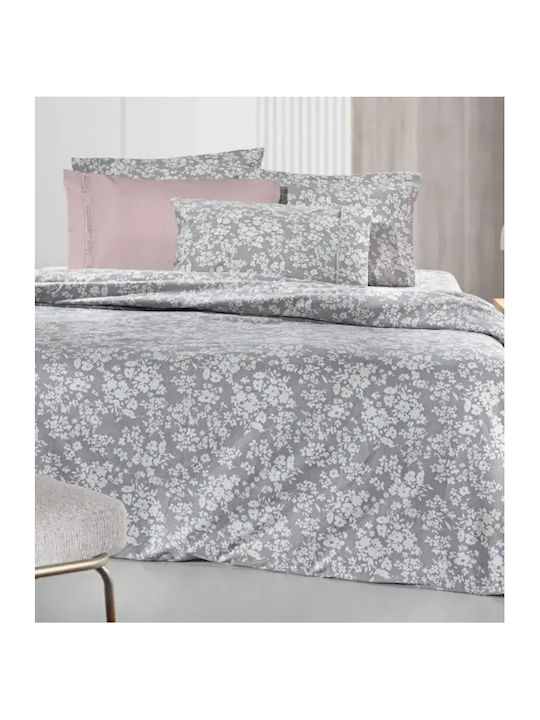 Guy Laroche Cotton Duvet Cover Set 225x245cm King Size With 2 Pillowcases Odett Flannel