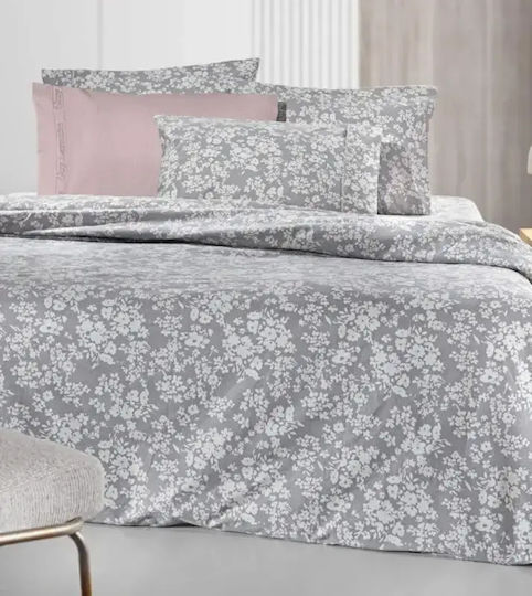 Guy Laroche Set Bettbezüge Odett Baumwolle 225x245cm Übergröße mit 2 Kissenbezügen Flannel