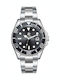 Beverly Hills Polo Club Men's Watch Battery with Silver Metal Bracelet