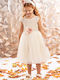 Baby Bloom Beige Taufkleid aus Tüll
