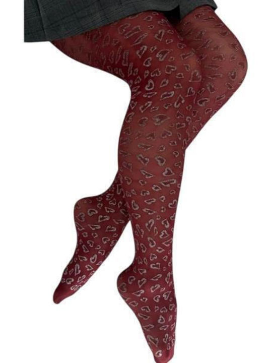 IDER Kinderstrumpfhose Bordeaux Silver
