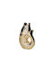 Decorative Vase Gold 16.5x9.7x25.2cm