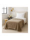 Astron Italy Κουβέρτα Βελουτέ Μονή 160x220εκ. Beige 2831-20933