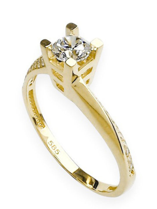 Goldjewels Single Stone from Gold 14K