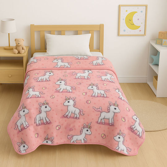 Astron Italy Pătură Catifea Baby Unicorn 220x150 cm