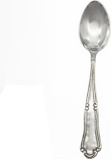Savvas Design Σετ Κουτάλια Μεταλλικά Ασημί 14.5cm 4τμχ