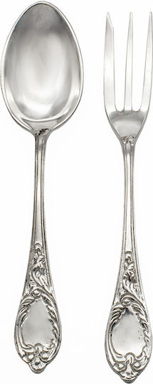 Savvas Design Löffelset Metall Silber 13.5cm 2Stück
