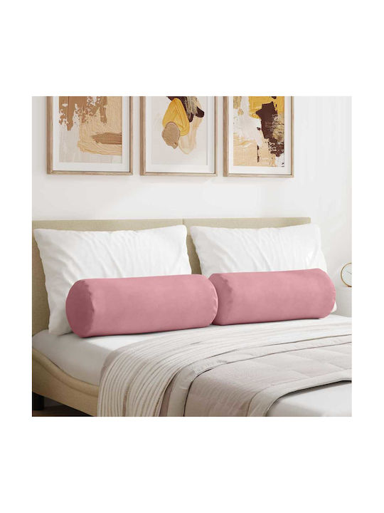 vidaXL Perna De Canapea Din Catifea Roz 70x25cm