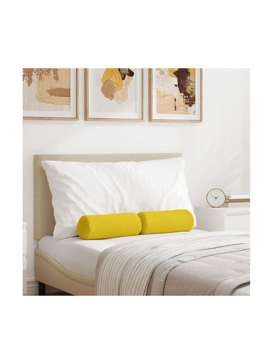 vidaXL Sofa Cushion Soft Yellow 2pcs 40x15cm.