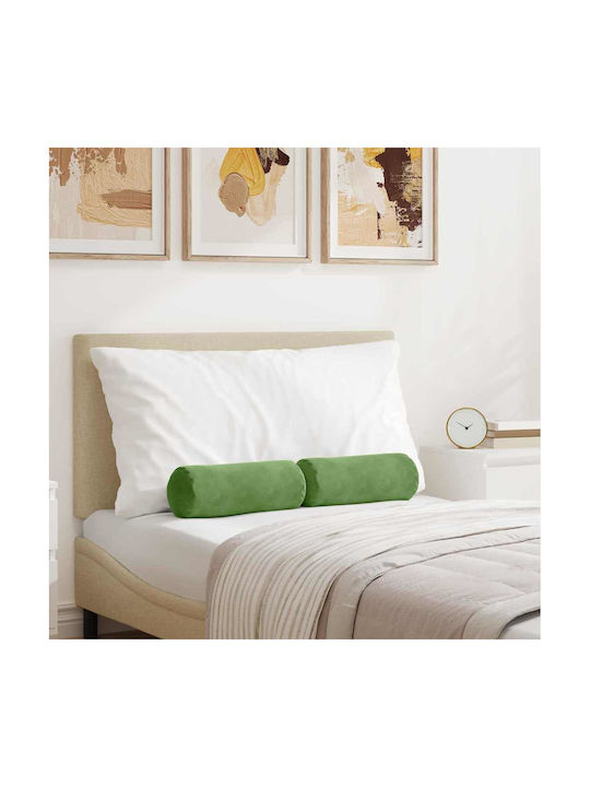 vidaXL Perna De Canapea Din Catifea Verde Deschis 40x15cm