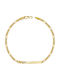 Kiriakos Gofas Kids Bracelet ID from Gold 14K