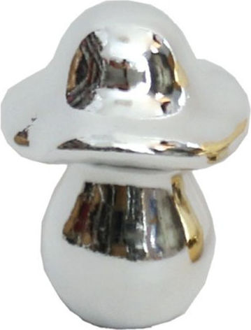 Pilz Dekoratives Keramik Silber 6,5x10cm Doroσημο 15414 Pilz Dekoratives Keramik Silber 6,5x10cm Doroσημο 15414