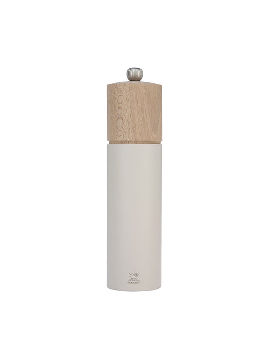 Peugeot Boreal Manual Salt Mill Wooden in White Color 21cm