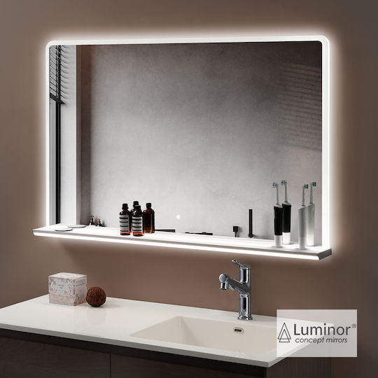 Luminor Καθρέπτης Μπάνιου Led από Πλαστικό 100x72cm