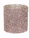 Art et Lumiere Kerzenhalter Glas in Rosa Farbe 13.5x13.5x15cm 1Stück