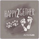 Action Lab "happy 2gether" Refrigerator Magnet