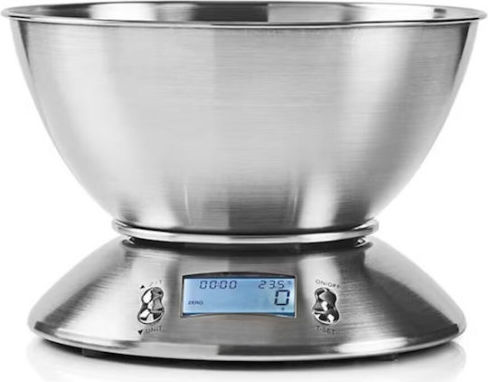 Digital Kitchen Scale with Bucket up to 5kg Inox