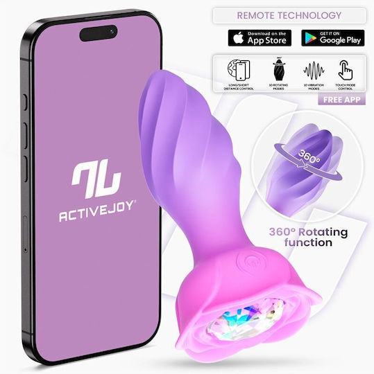 IntoYou Butt Anal Plug with Wireless Functionality and Vibration Medium Pink 11.5cm