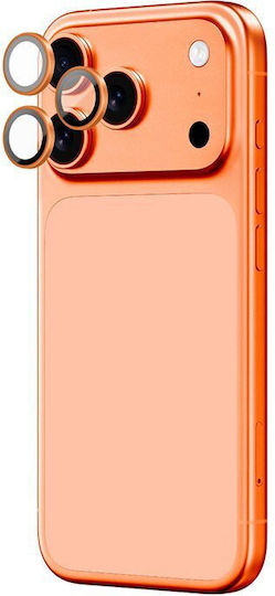 AmazingThing Camera Protection Tempered Glass Orange for the iPhone 17 Pro, iPhone 17 Pro Max