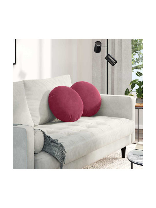 vidaXL Sofa-Kissen aus Samt Rot 40x40cm