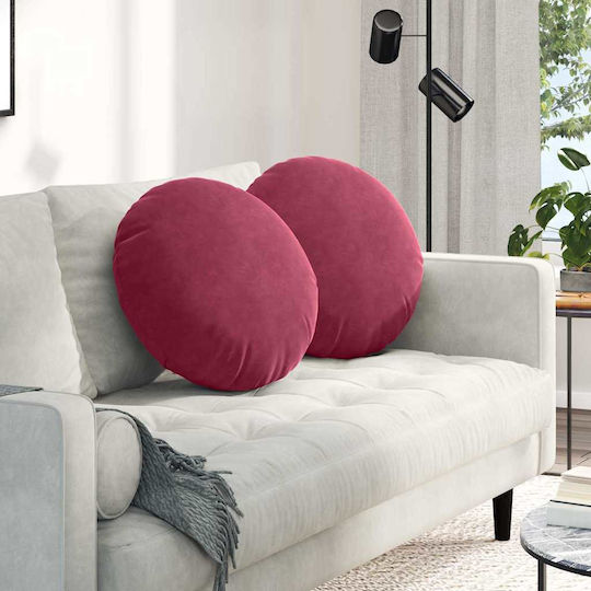 vidaXL Velvet Red Sofa Cushion 40x40cm