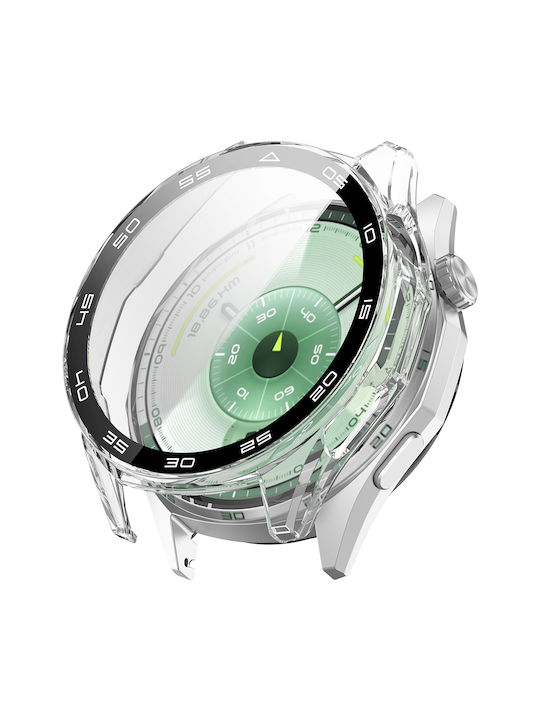 Techsuit Defense360 Pro Schutz-Bezel in Transparent Farbe für Huawei Watch GT 6 46mm