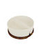 Secret de Gourmet Serving Bowl Round Wooden White with Diameter 20cm