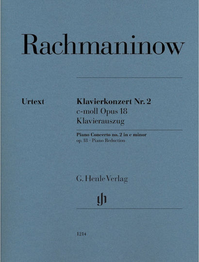 G Henle Verlag Rachmaninoff Sergei Piano Concerto No 2 C Minor Op 18