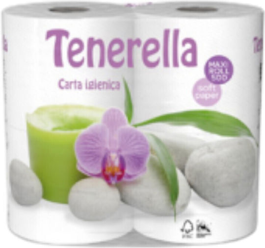 Рола Tenerella Тоалетна Хартия 4 Рола 2 Пластове 4 Опаковки